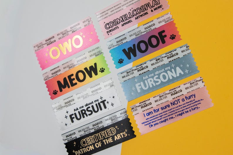 Furry Badge Ribbons | Badge Tags image 2