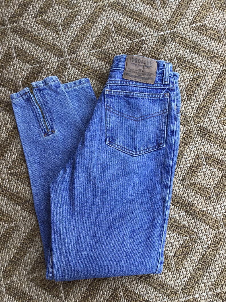 Retro Vintage Jordache High Waisted Denim Jeans 80s Mom - Etsy