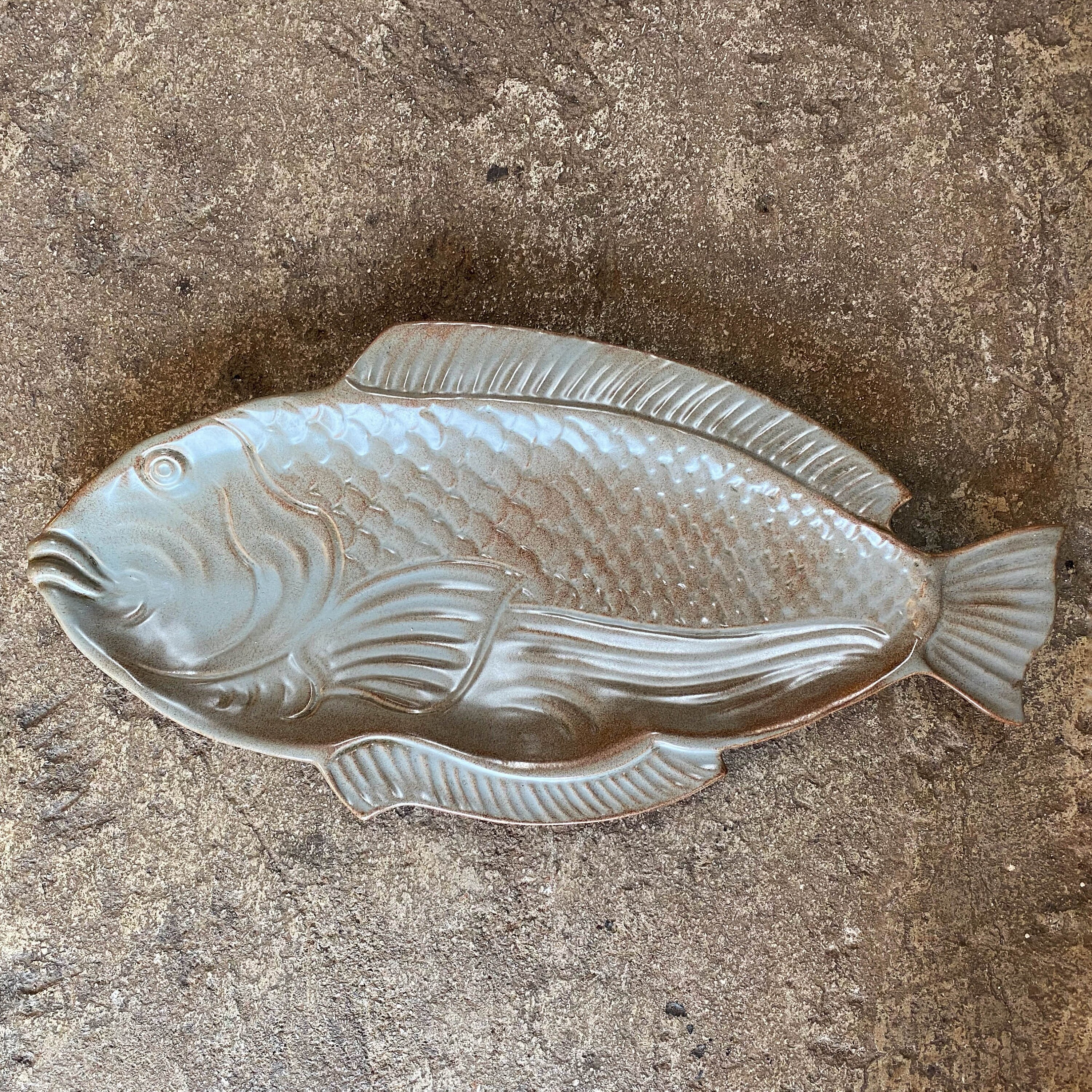 Plat Pour Service à Poisson, Bouillabaisse, Céramique Sud de La France