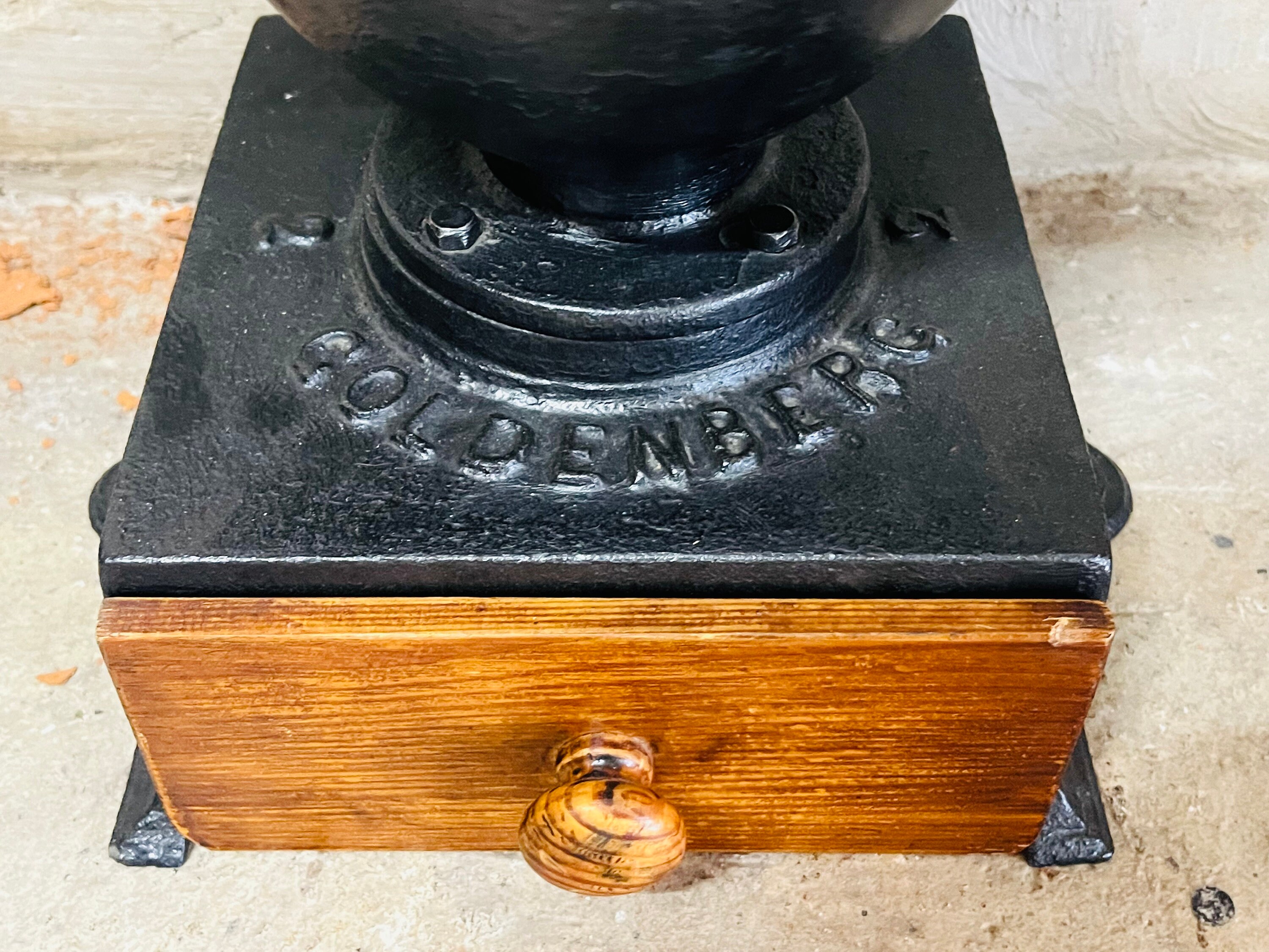 Vintage Former Large Counter Coffee Grinder Goldenberg N 2 Etsy