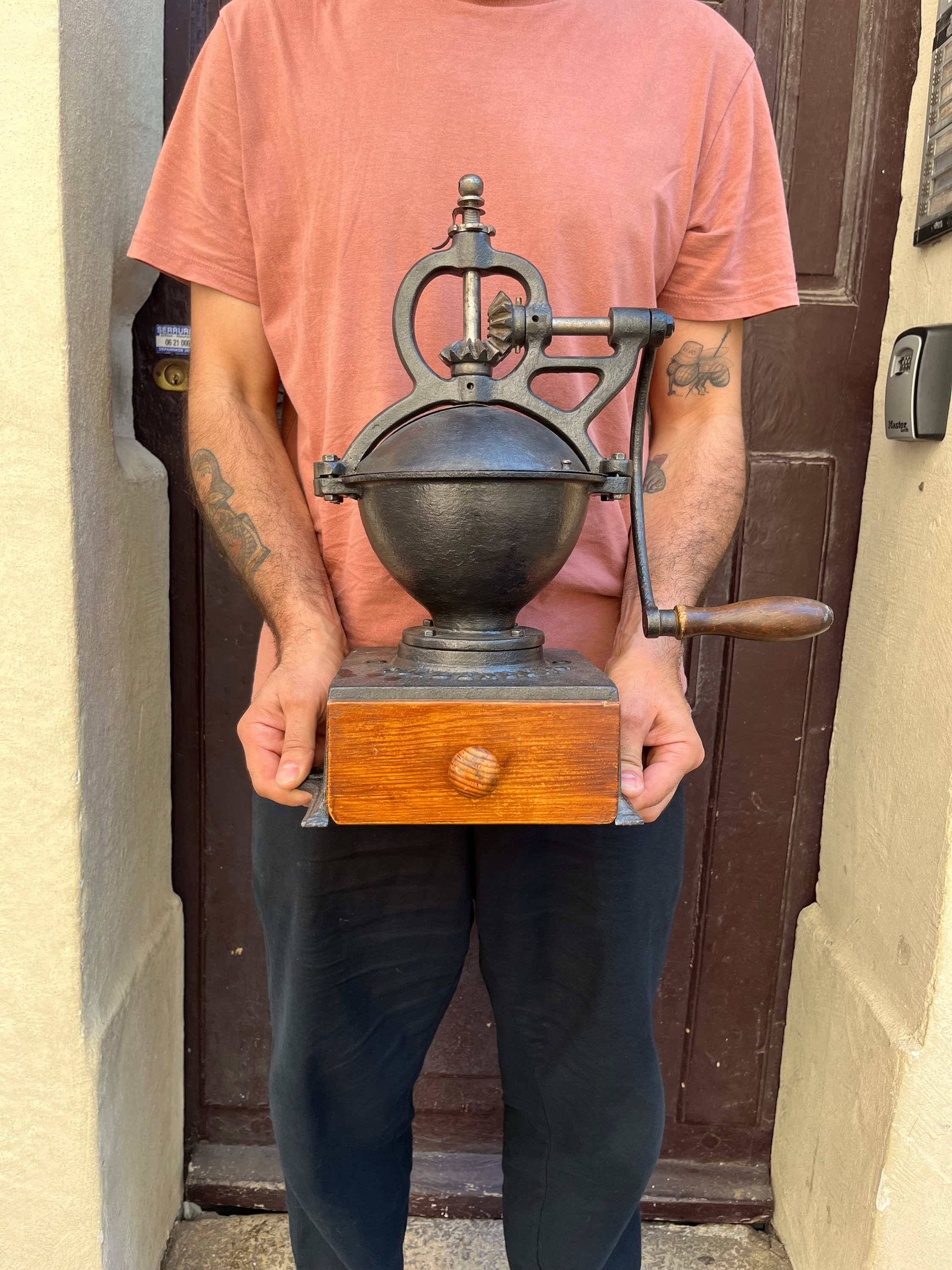 Vintage Former Large Counter Coffee Grinder Goldenberg N 2 Etsy