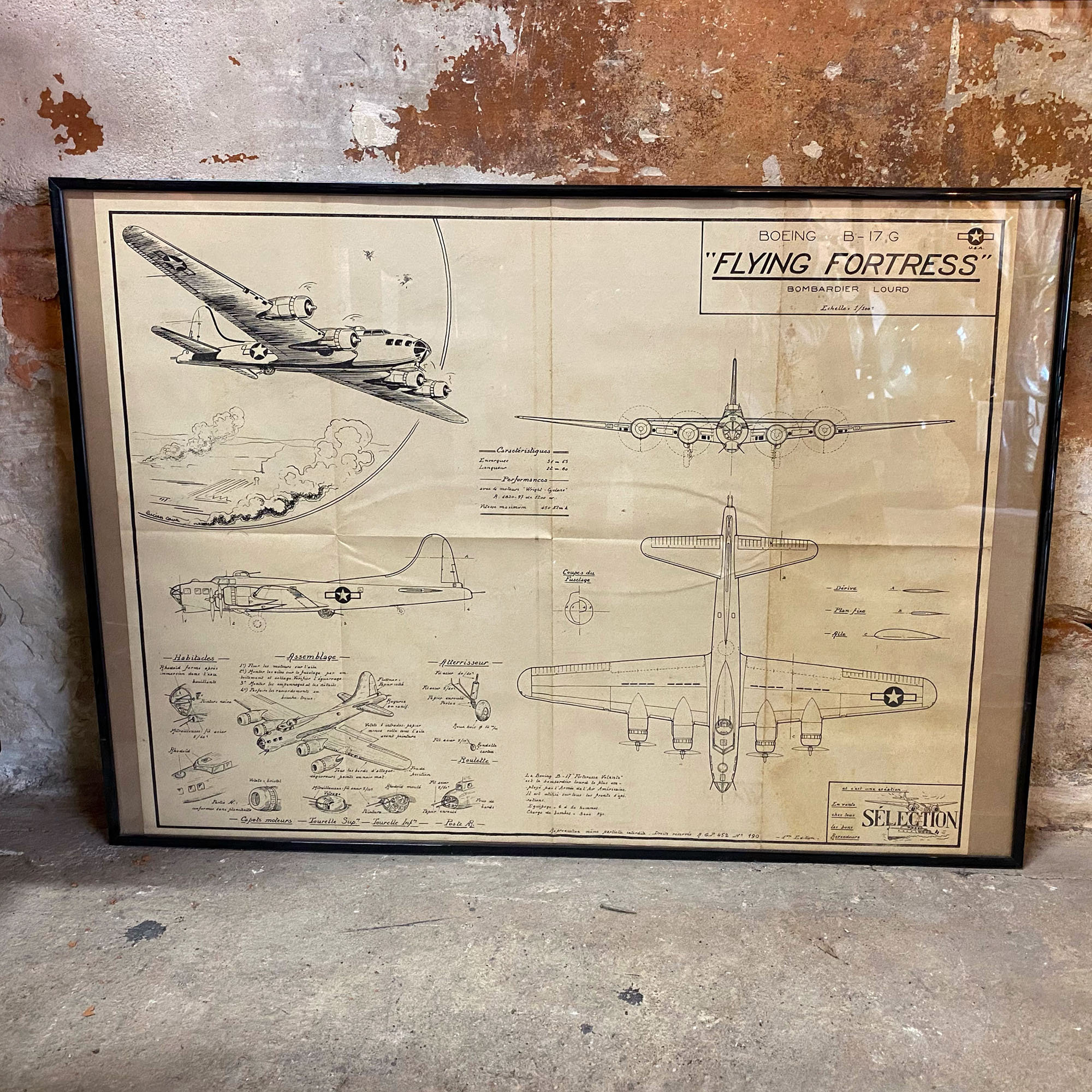 Poster de Maquette Boeing B-17G Flying Fortress, Seconde Guerre Mondiale