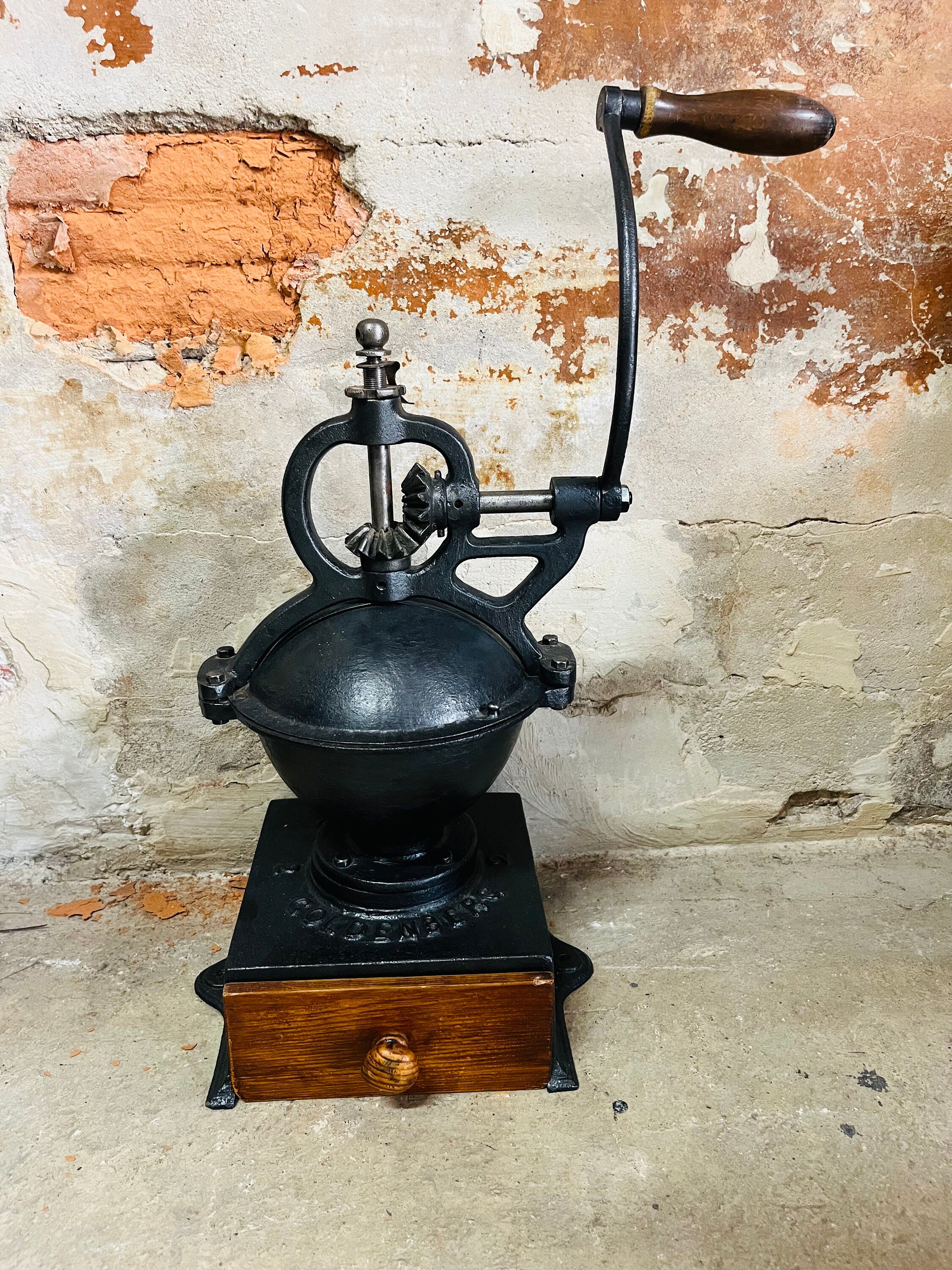 Vintage Former Large Counter Coffee Grinder Goldenberg N 2 Etsy