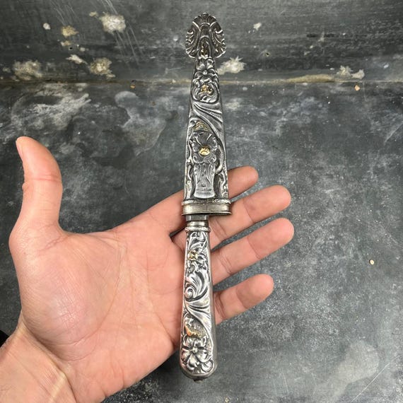 Antique Argentine Knife in 800 Silver – Criollo Gaucho Style