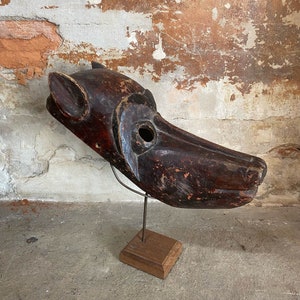 Hyena dance mask, Bambara ethnic group, Mali, African art early twentieth century