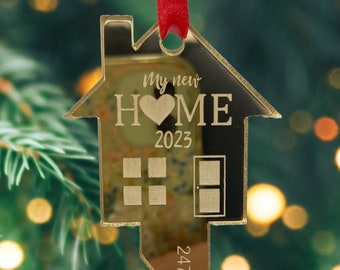 Personalized Our First Home Key Ornament, My First Apartment Ornament, First Christmas in our New Home Ornament