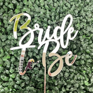 Bride To Be Cake Topper, Wedding Cake Topper, Gold Cake Topper, Cake Decor