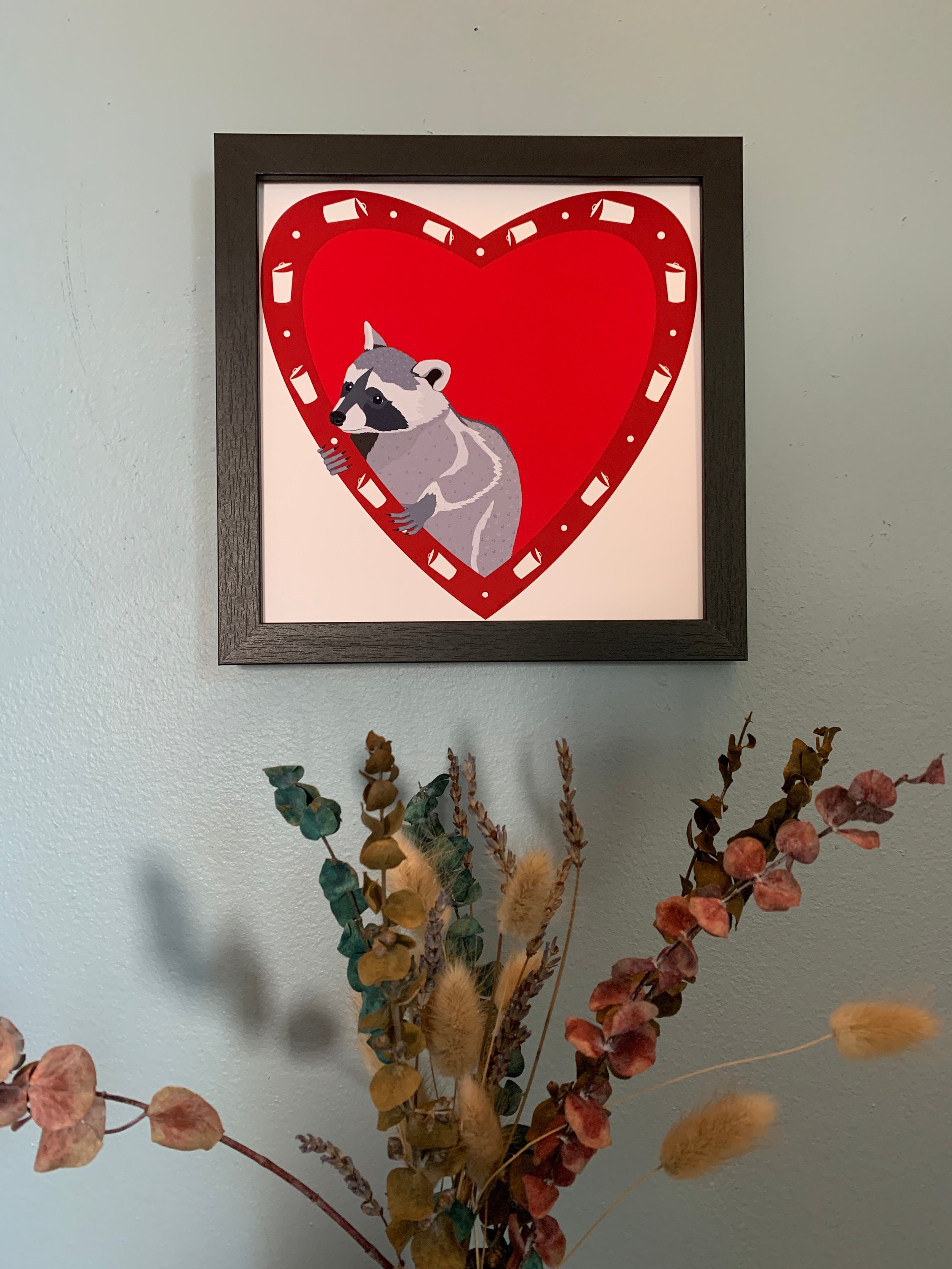 Art Print Trash Raccoon Wall Art, Raccoon Print. - Etsy