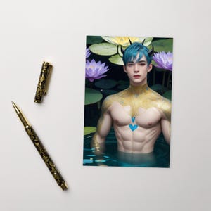 Brygor - postcard fantasy character perfect for postcrossing or mailing a friend.