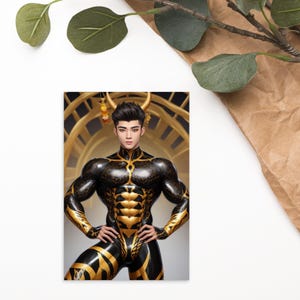 Zepharim - postcard fantasy character perfect for postcrossing or mailing a friend.
