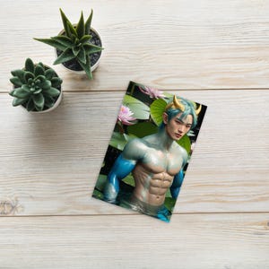 Xirak - postcard fantasy character perfect for postcrossing or mailing a friend.