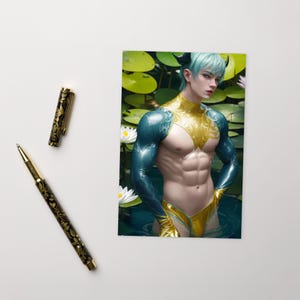 Xeydan - postcard fantasy character perfect for postcrossing or mailing a friend.