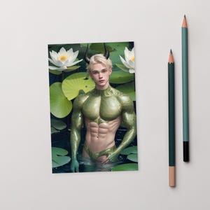 Vornek - postcard fantasy character perfect for postcrossing or mailing a friend.