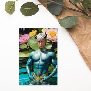 Xarnus - postcard fantasy character perfect for postcrossing or mailing a friend.
