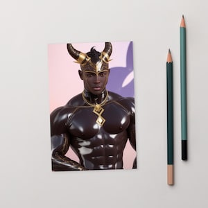 Quarnak - postcard fantasy character perfect for postcrossing or mailing a friend.