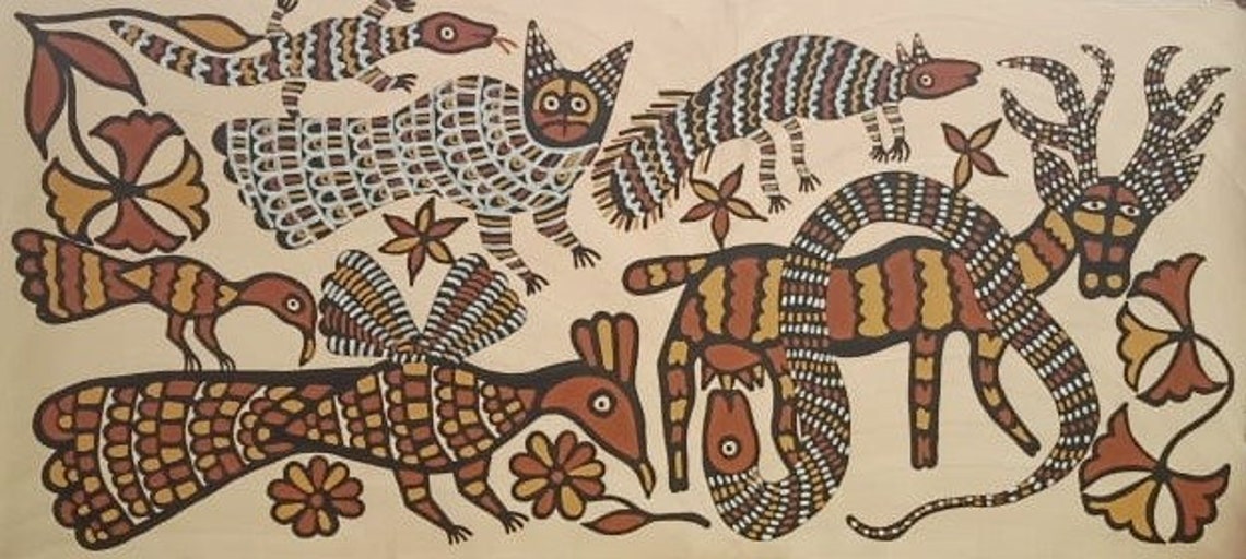 Sohrai Harvest Art From Hazaribagh Jharkhand Etsy