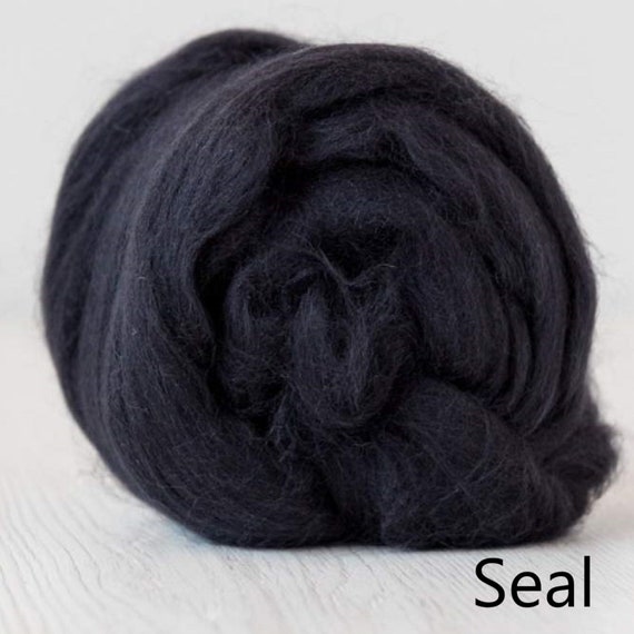 Seal | 50g | DHG Merino Wool Roving/Top | Extra Fine