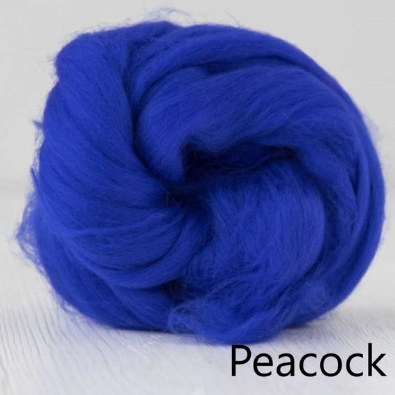 Peacock | 50g | DHG Merino Wool Roving/Top | Extra Fine