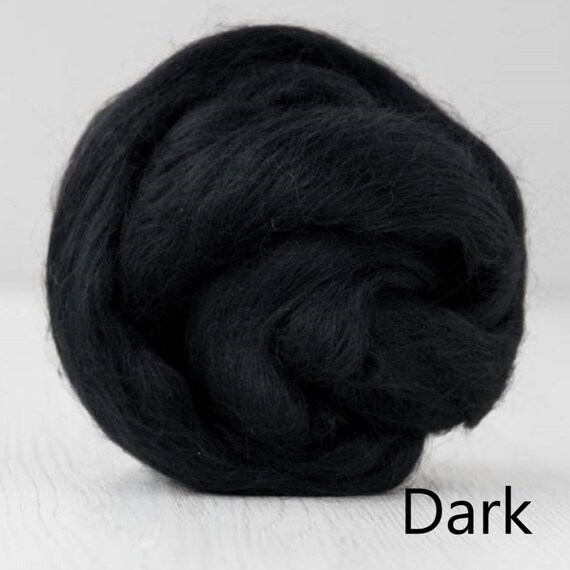 Dark | 50g | DHG Merino Wool Roving/Top | Extra Fine