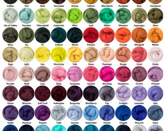 5g | DHG Merino Wool Roving/Top | Extra Fine | 95 Colours