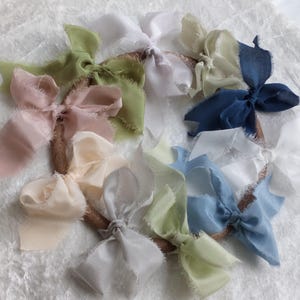Pure Silk Crepe de Chine Ribbon | 25mm (1") | Feathered | Torn | Raw Edge
