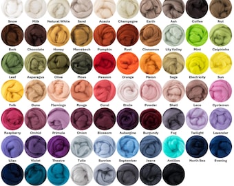 Extra Fine Merino Roving | 5g, 10g, 20g, 50g | Needle & Wet Felting
