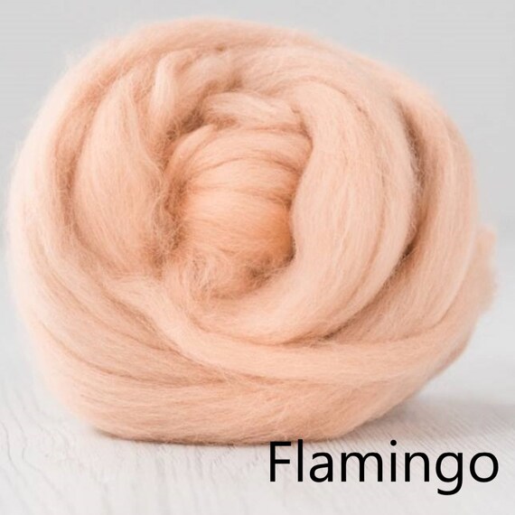 Flamingo | 50g | DHG Merino Wool Roving/Top | Extra Fine