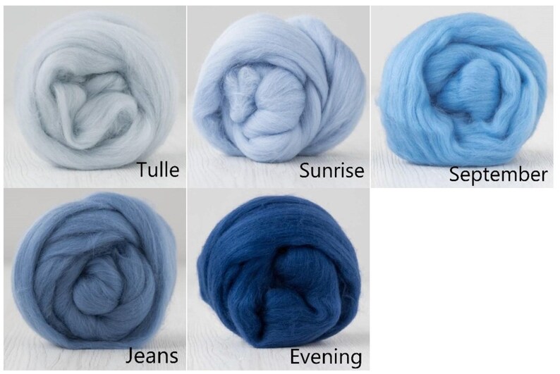 Extra Fine Merino Roving | 5g, 10g, 20g, 50g | Needle & Wet Felting afbeelding 11