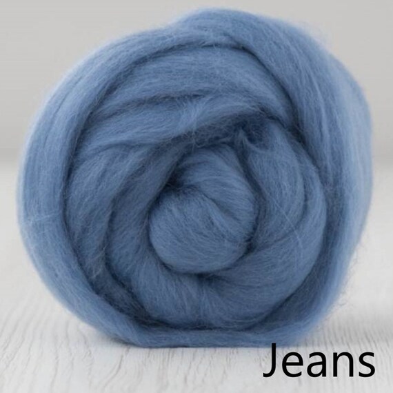 Jeans | 50g | DHG Merino Wool Roving/Top | Extra Fine