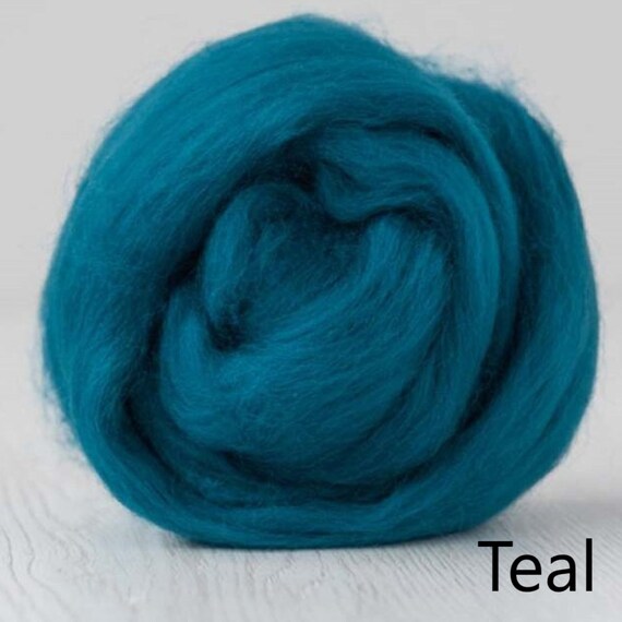 Teal | 50g | DHG Merino Wool Roving/Top | Extra Fine