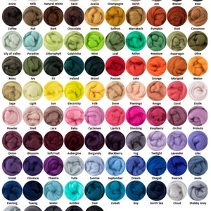 50g | DHG Merino Wool Roving/Top | Extra Fine | 95 Colours