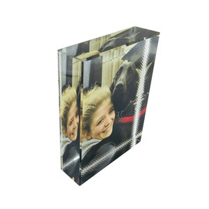 Personalised Custom Photo Block Crystal Glass Paperweight