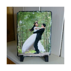 Photo Slate Personalised - Rock Picture - Love Gift