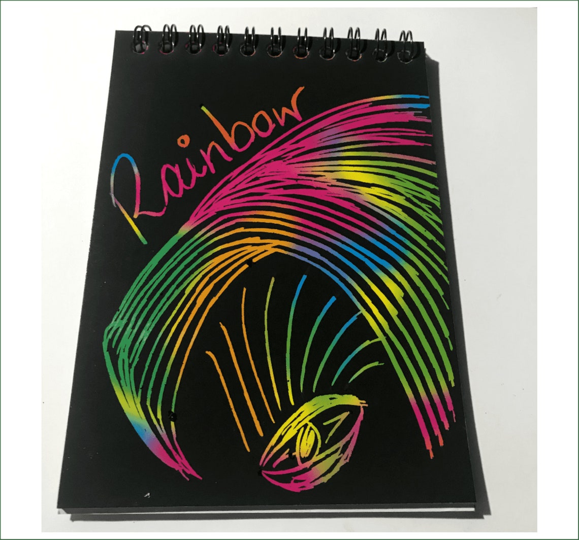 Scratch Art Pad Etsy