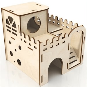 Pet House - a unique small PET PALACE for your Mouse Rat Ferret Hamster Gerbil Guinea Pig