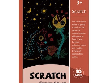 Scratch Art Book Shining Butterflies Japanese Scratch Art Craft Book 