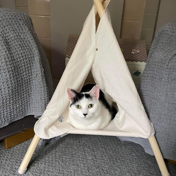 Cat Rabbit Tent Bed House Safe Pet Bed Cot