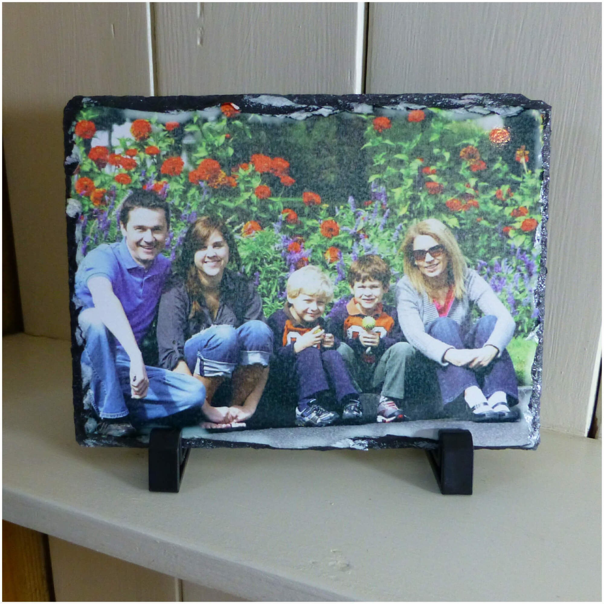 Photo Slate Personalised Photo Print Etsy