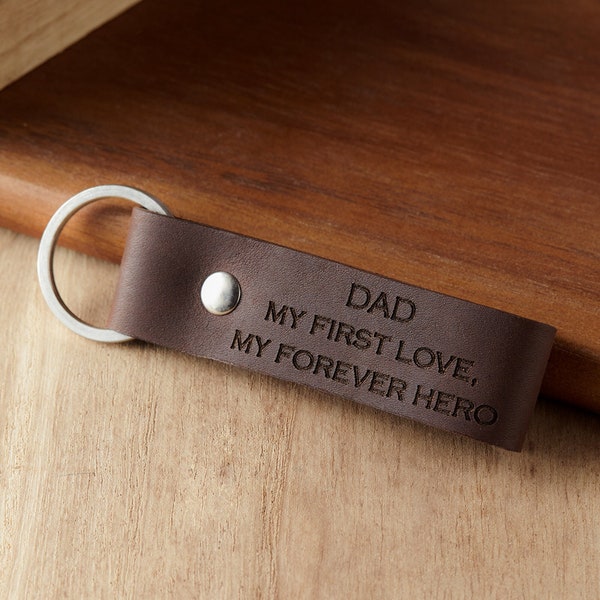 Custom Keychain For Dad, Birthday Gift For New Dad, Valentine Gifts From Wife, New Daddy Gifts, Leather Keychain, Baby Shower Gift