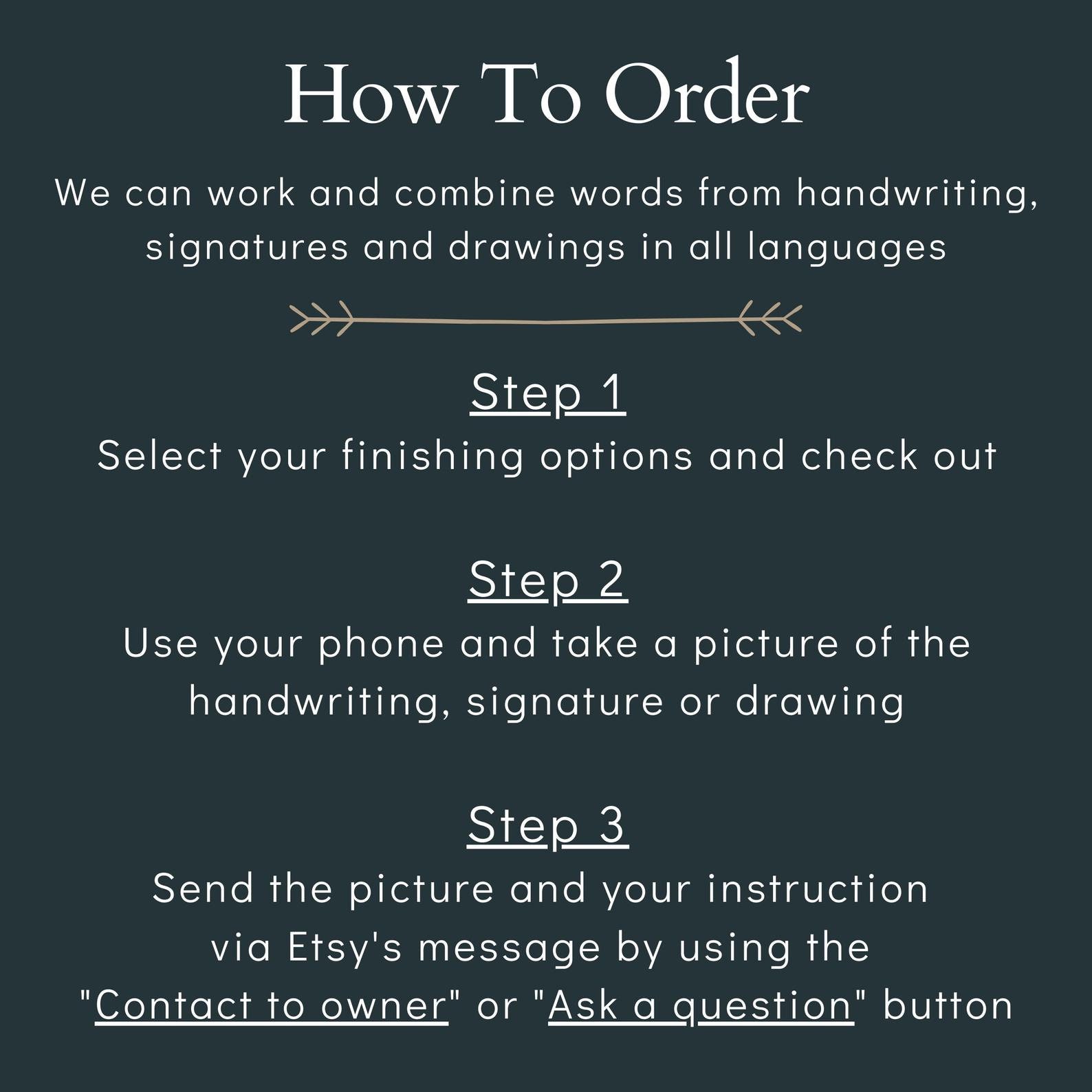 Memorial Gift for Son Actual Handwriting Gift Memorial Gift Etsy