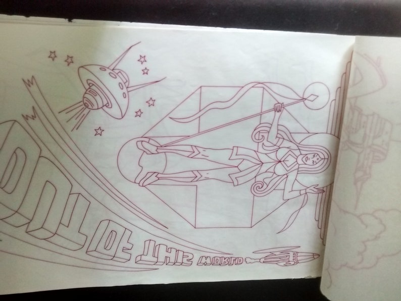 Rare Vintage Tri-Chem ~ Rock /'n Starship ~Hot Iron Transfer Patterns copyright 1978