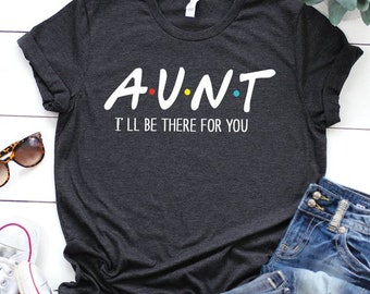 Chemise tante, chemise de tante, cadeau futur de chemise de tante fraîche, bébé mère enceinte mère cadeau famille surprise de fête t-shirt de grossesse, tante la plus cool