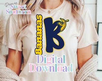 Savannah Banana Baseball PNG/digitaal bestand