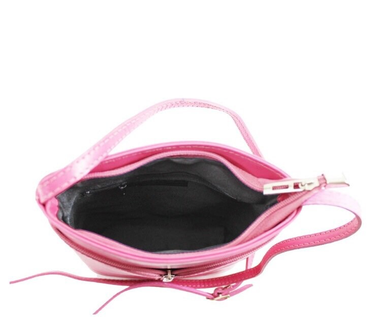 Ladies Real Italian Leather Crossbody Bag. Vera Pelle Crossbody Bag