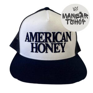 Embridered American Honey Trucker Hat, Vintage Cowboy, Cute Western, Patriotic style, American pride