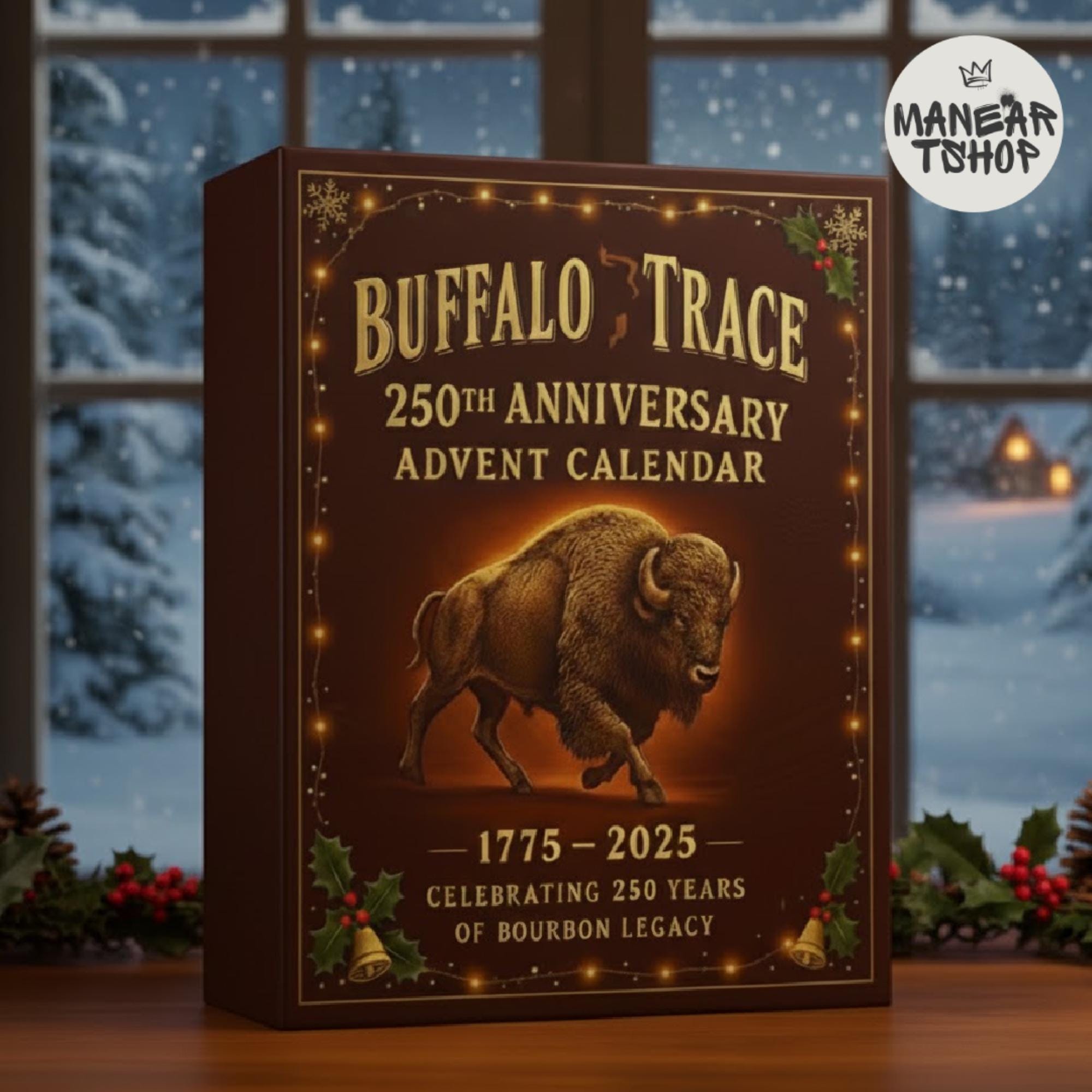 Discover 24-Day Acrylic Advent Calendar Buffalo Trace 250th Anniversary Holiday Gift Set