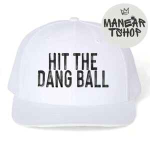Printed Hit the Dang Ball Trucker Hat, Adjustable Trucker Hat, Stylish Look, Casual and Formal Accessory