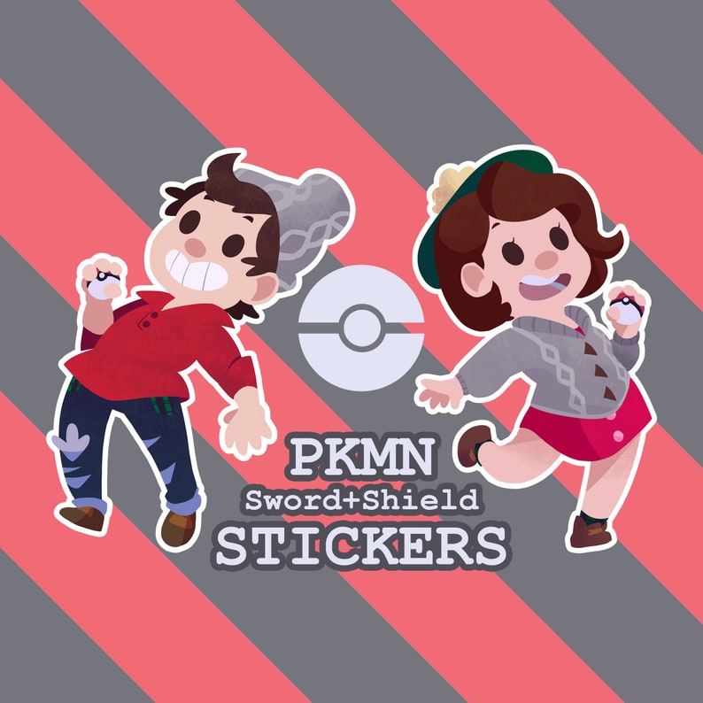 Pokemon Sword Shield Trainer Stickers
