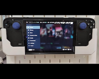 Steam Deck Wall Mount: Space-Saving Gaming Organizer for Skadis Pegboard