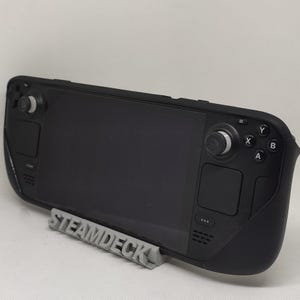 Personalized Name, Logo on a Steamdeck, Tablet Stand: Custom Text on Gaming Dock